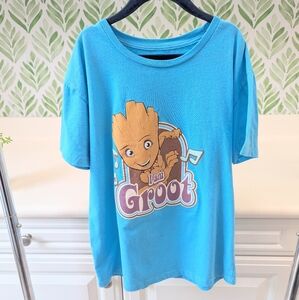 ⭐ I Am Groot Bright Blue T-shirt Large⭐